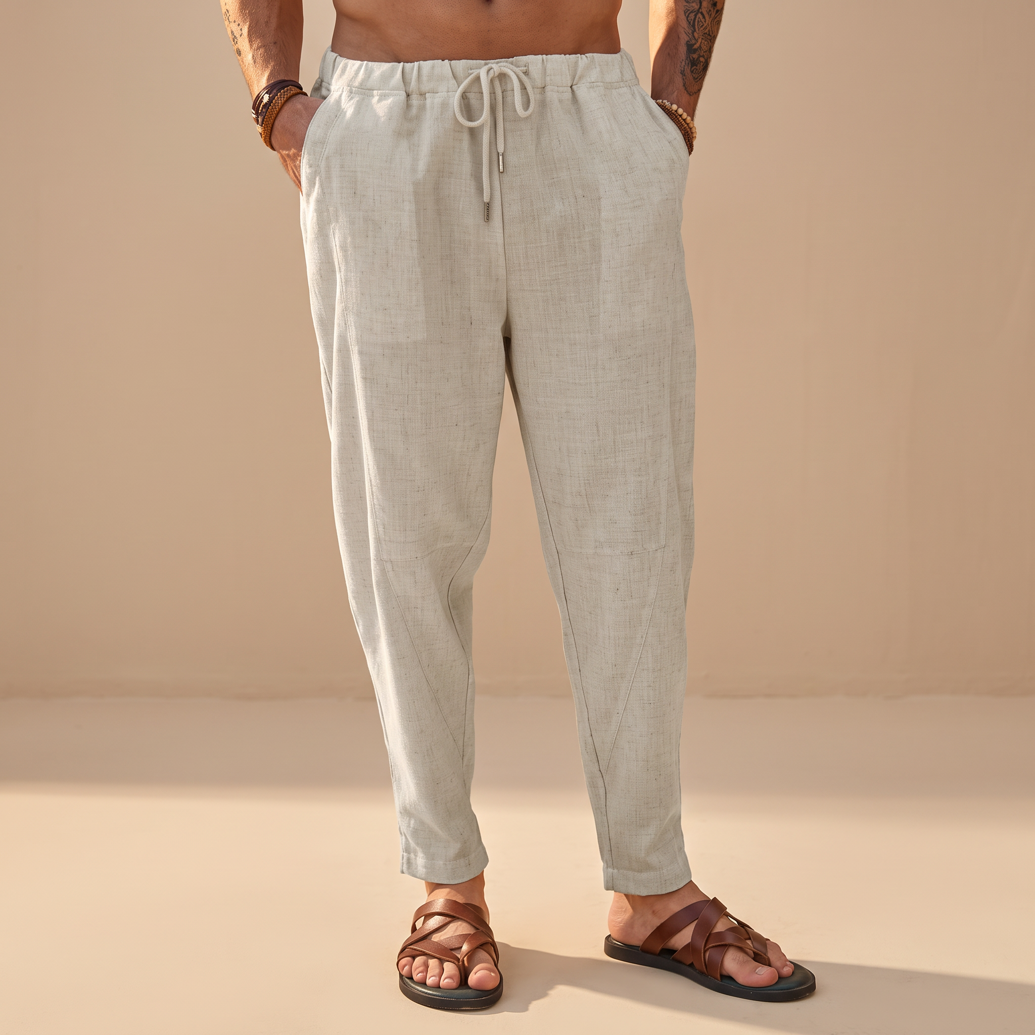 Abel - Weit geschnittene Strandhose