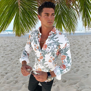Denzel - Langarmhemd mit Blumendesign