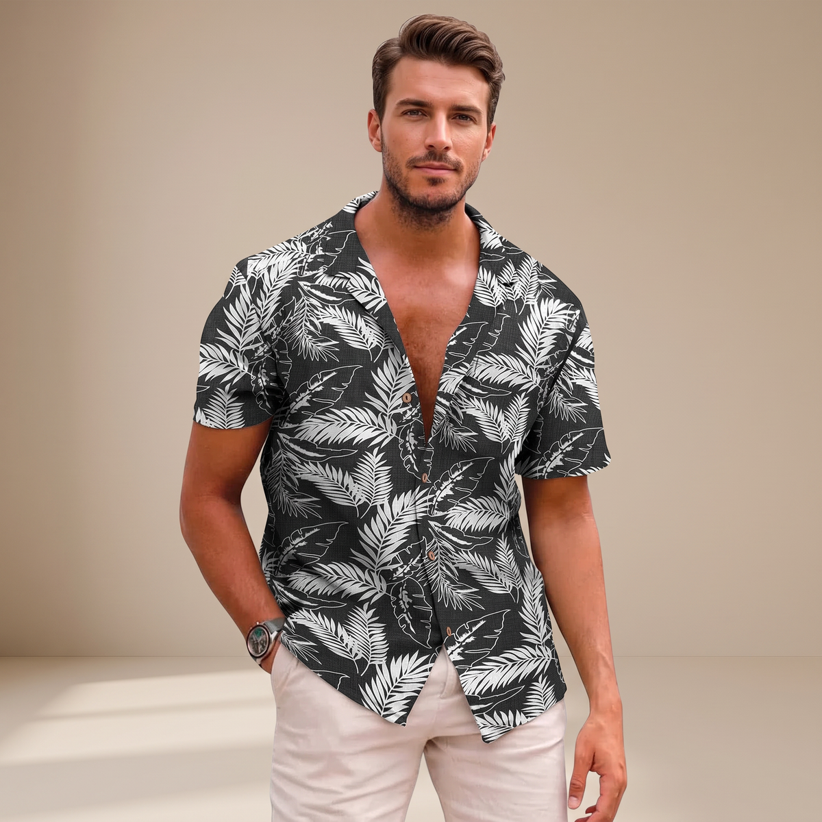 Tiago - Hemden mit tropischen Blüten