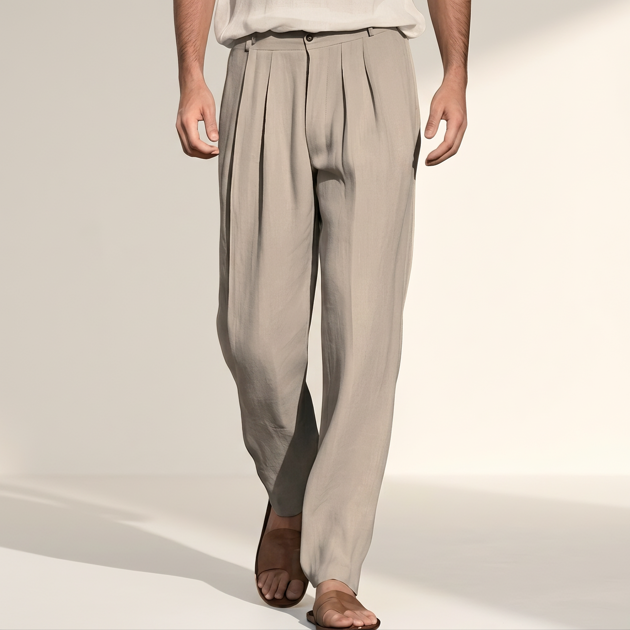 Randall - Komfortable, weite Faltenhose