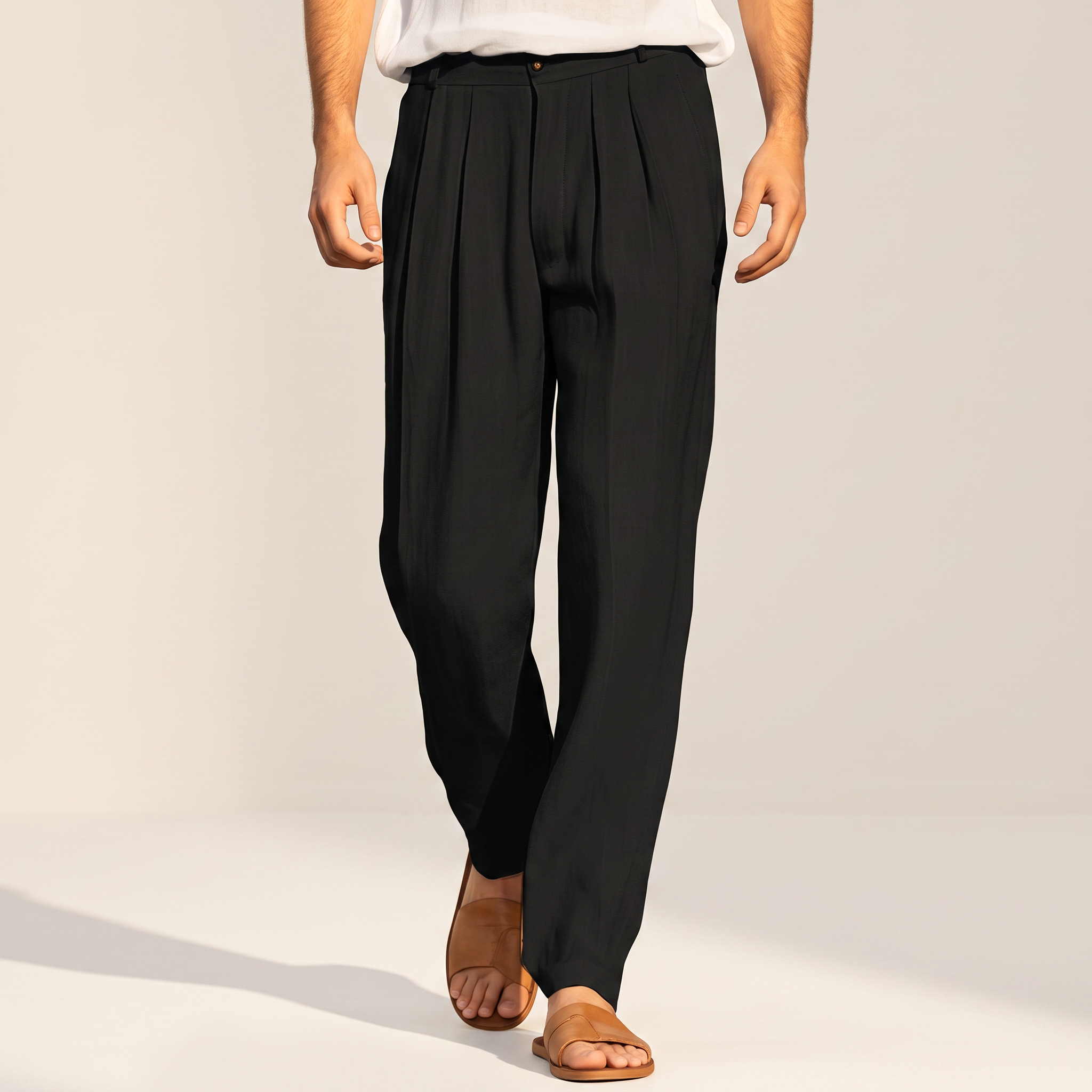 Randall - Komfortable, weite Faltenhose