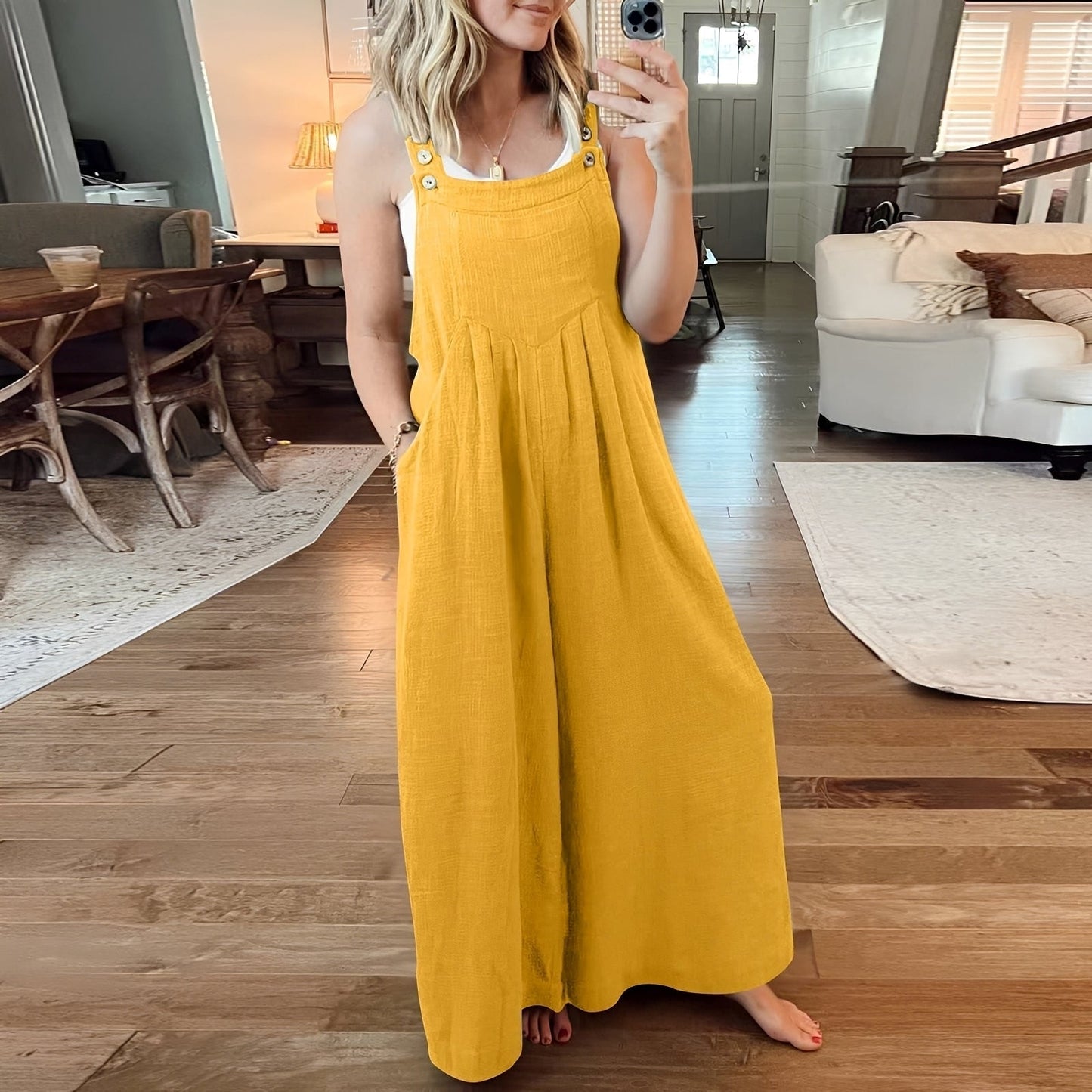 Chloe - Eleganter Overall mit weiten Beinen für Frauen