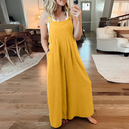 Chloe - Eleganter Overall mit weiten Beinen für Frauen