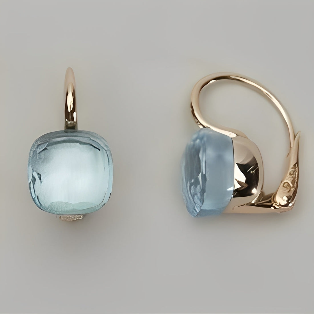 Manon – Vintage Ohrschmuck mit blauen Zirkonia