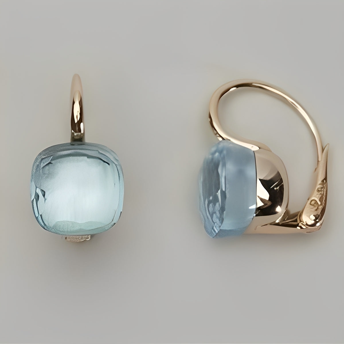 Manon – Vintage Ohrschmuck mit blauen Zirkonia