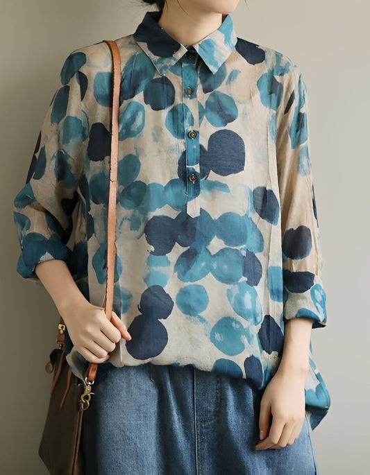 Jodie - Elegante Blusen mit Punktkragen für Frauen
