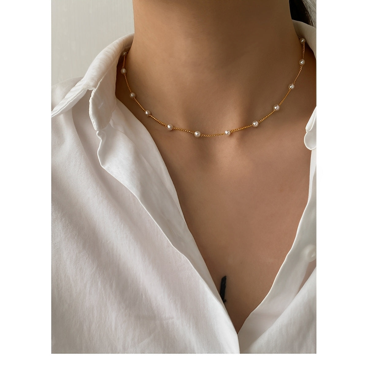 Noelia – Stilvolle Halskette mit kleiner Perle