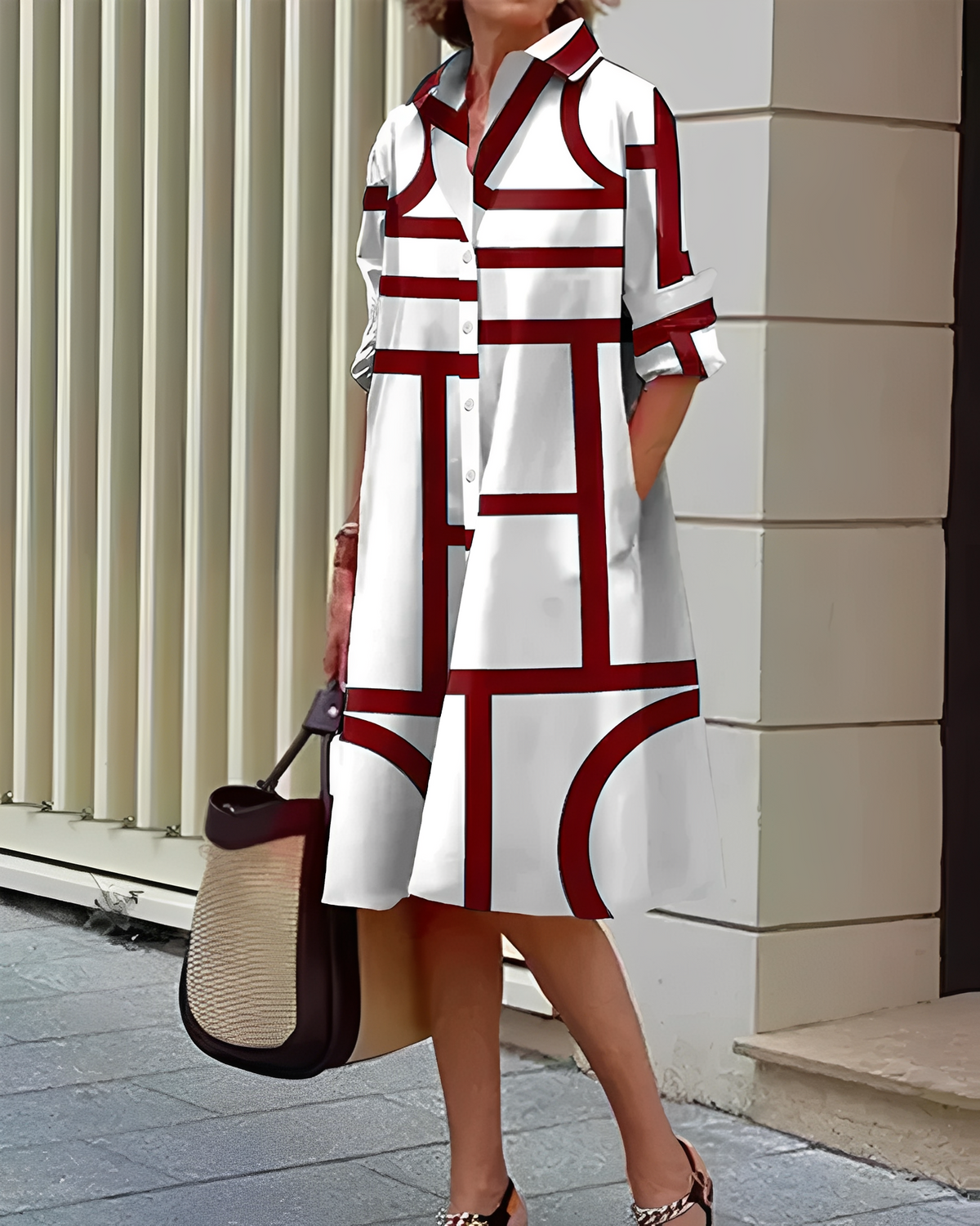 Alexia - Elegantes Kleid mit Taschen für Frauen