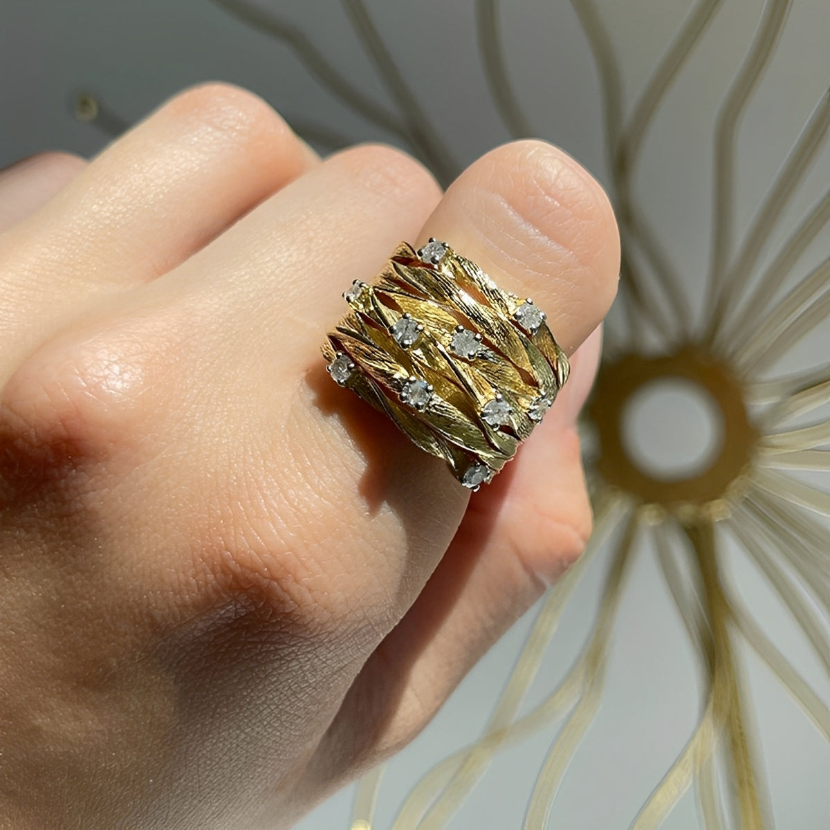 Marisse – Goldener Vintage-Ring mit feinem Glanz