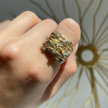 Marisse – Goldener Vintage-Ring mit feinem Glanz