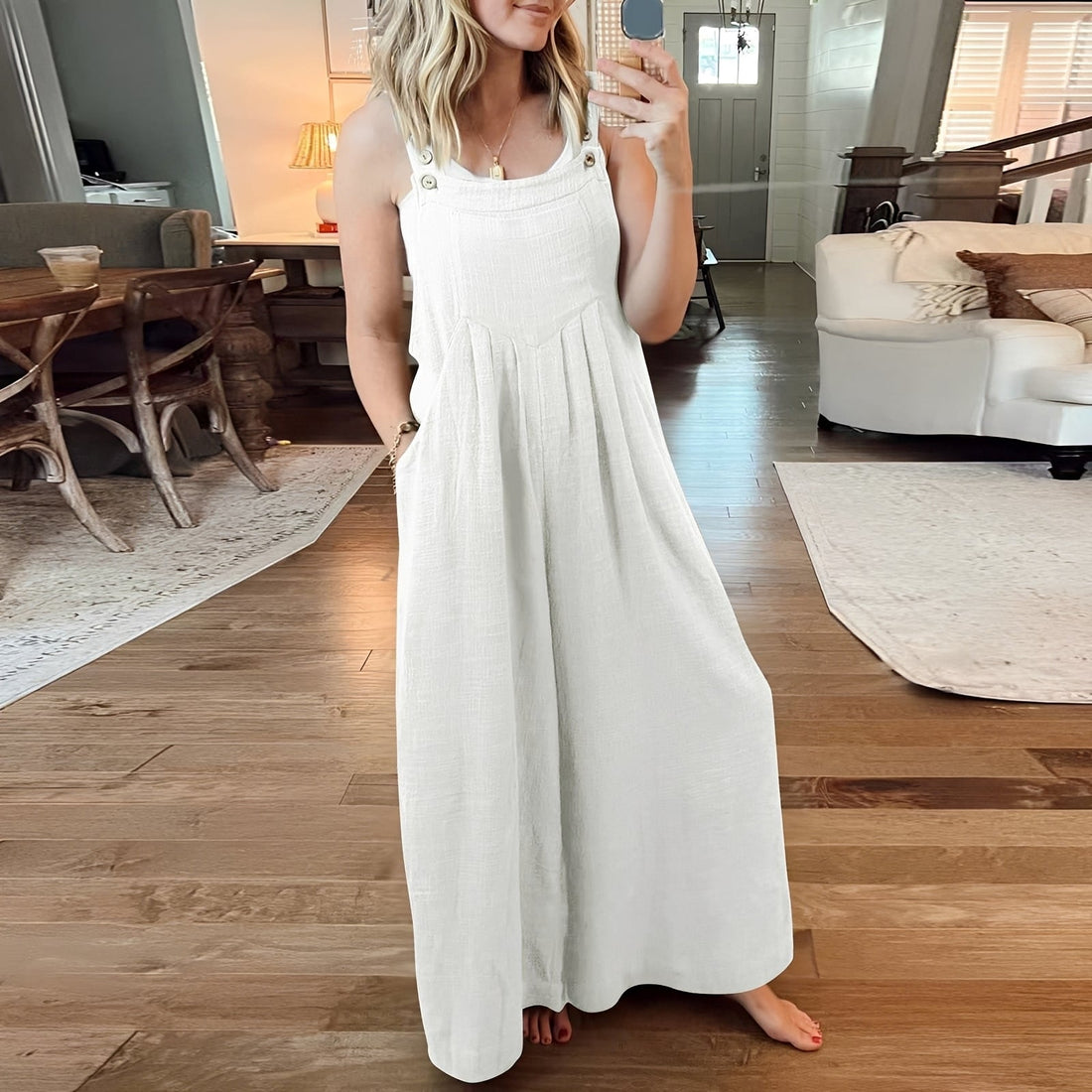 Chloe - Eleganter Overall mit weiten Beinen für Frauen