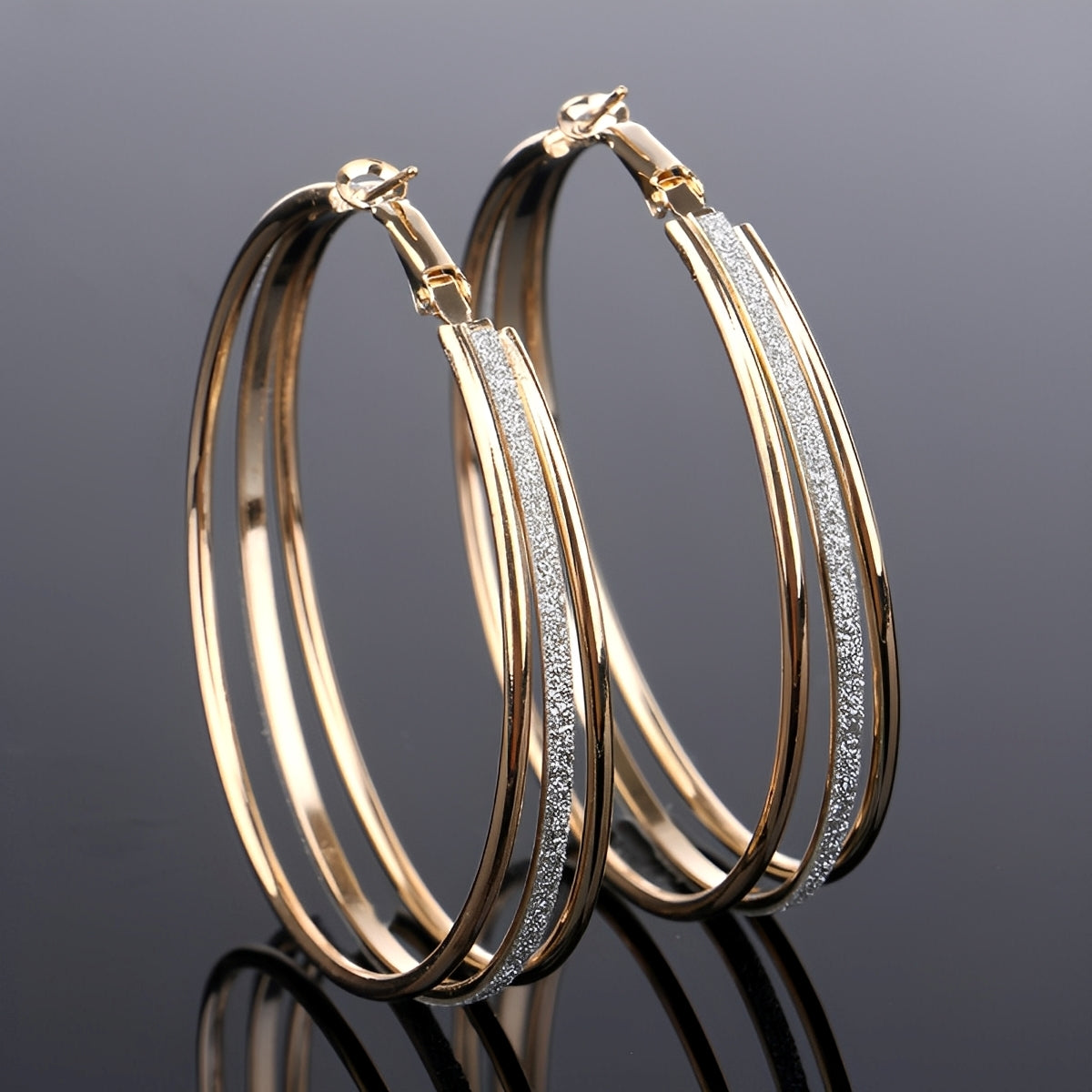 Nori – Vintage-Ohrringe mit Vergoldung und Diamanten