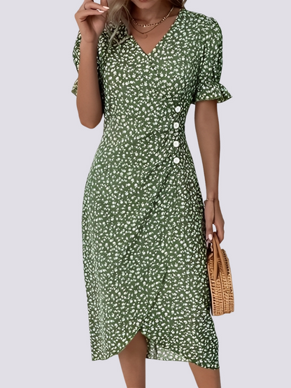 Fannie - Elegantes Kleid mit Blumenmuster für Frauen
