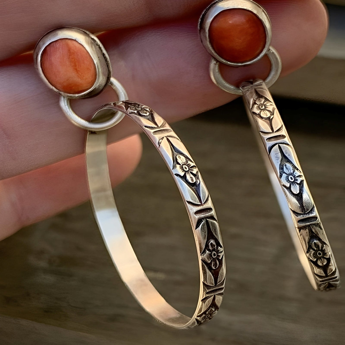 Issa – Vintage Boho-Ohrringe mit Onyx