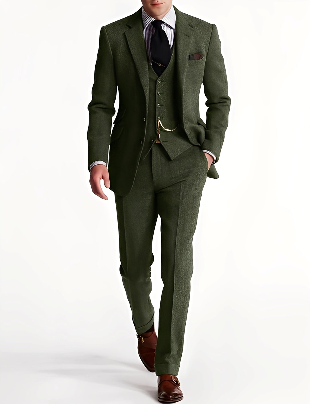 Desmond – Eleganter dreiteiliger Herrenanzug aus Tweed