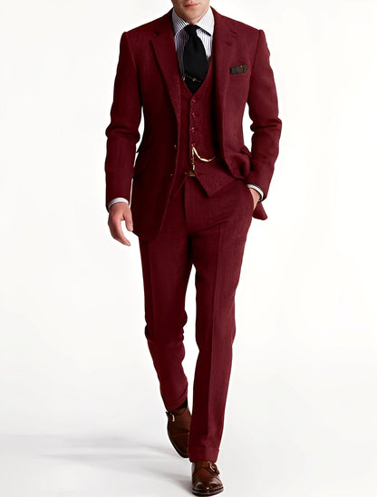 Desmond – Eleganter dreiteiliger Herrenanzug aus Tweed