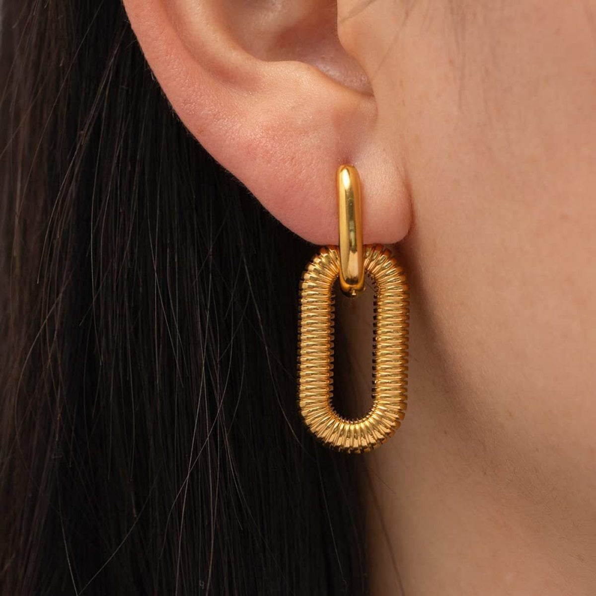 Mariz – Strahlende Cuban Chain Ohrringe