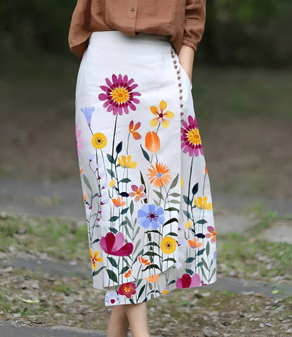 Manda - Asymmetrischer eleganter Rock in A-Linie für Frauen