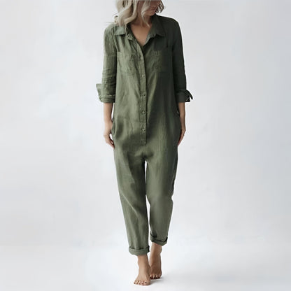Jasmine - Bequemer Langarm-Overall mit Taschen für Damen