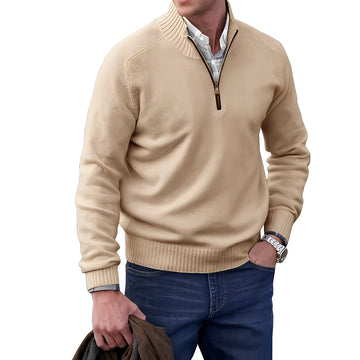 Jeremy - Zeitgemäßer Herrenpullover mit Reißverschluss