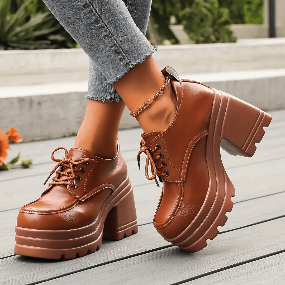 Gabriella - Elegante und dicke Schuhe mit hohen Absätzen für Frauen