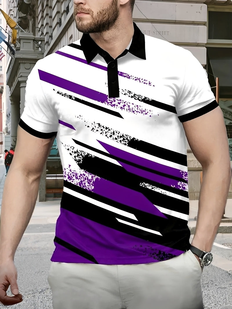 Aaron - Elegantes Polo mit Muster für Herren