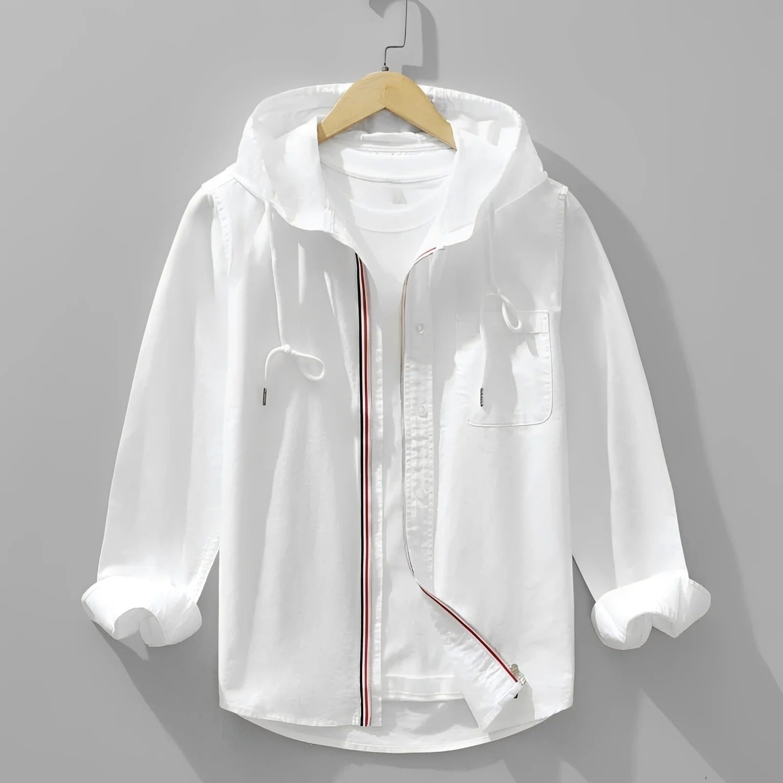 Richard - Langarmshirt lässig mit Kapuze für Herren