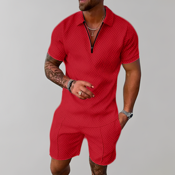 Edwin - Elegantes Polo- und Shorts-Set für Herren