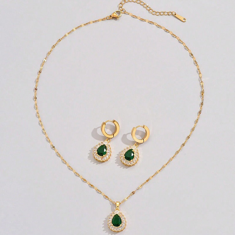 Rheya – Elegantes Set Lysandelle in Gold und Kristall