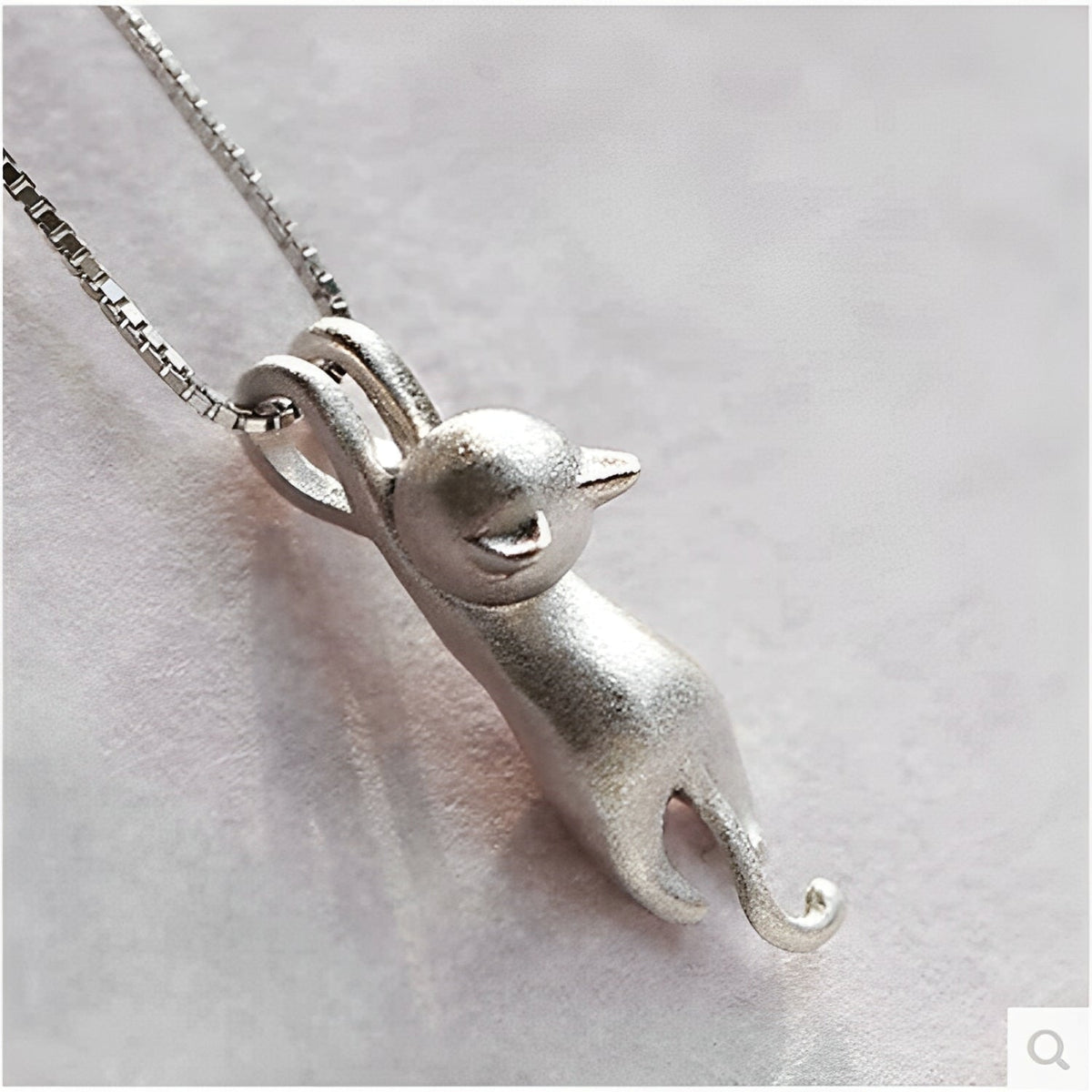 Mina – Verspielte Silber 925 Katzenhalskette