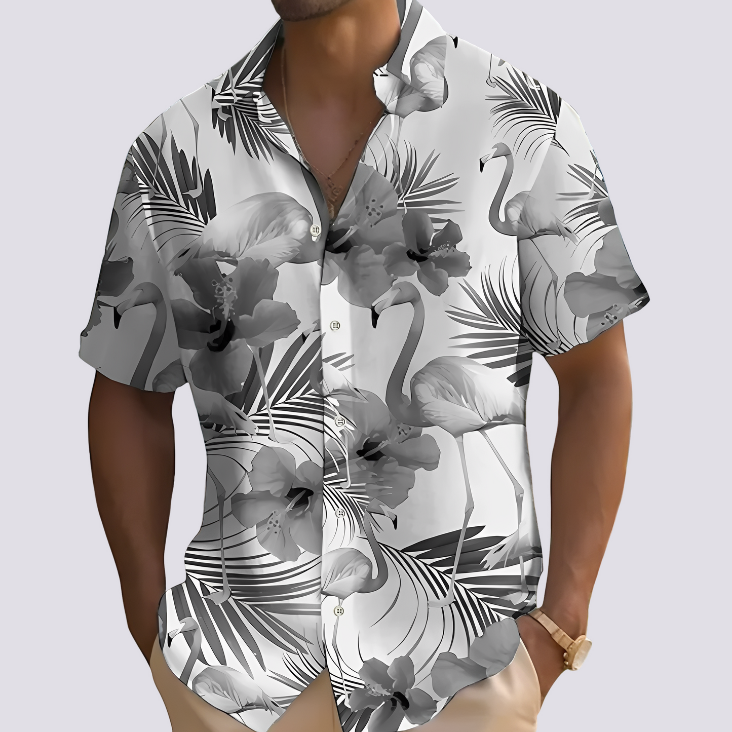 Philip - Chic Hemd mit hawaiianischem Muster für Männer