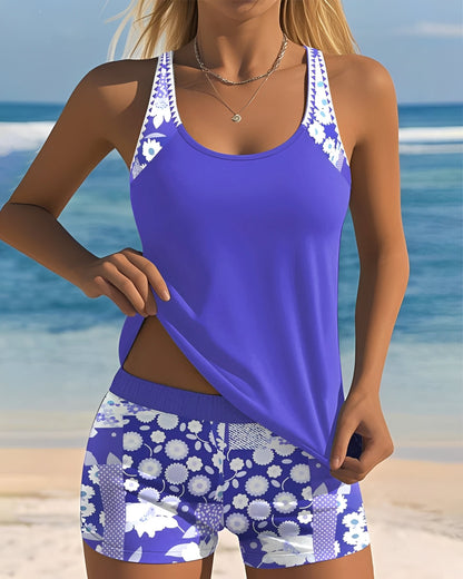 Annie - Elegantes Tankini-Set mit Druck für Frauen