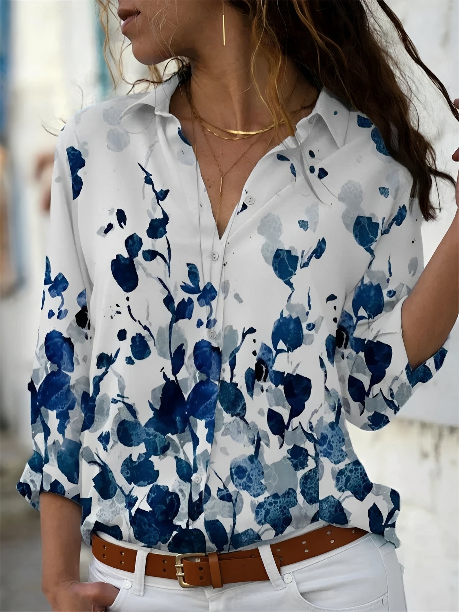 Kathleen - Bluse elegant mit verspieltem Schnitt für Frauen
