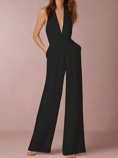Katie - Eleganter Damenoverall mit weiten Beinen
