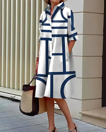 Alexia - Elegantes Kleid mit Taschen für Frauen