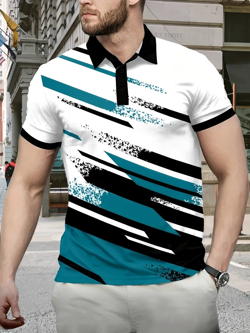 Aaron - Elegantes Polo mit Muster für Herren