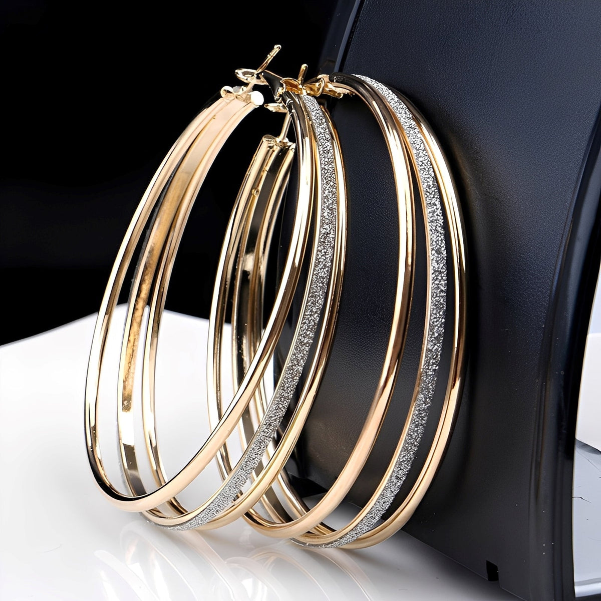Nori – Vintage-Ohrringe mit Vergoldung und Diamanten