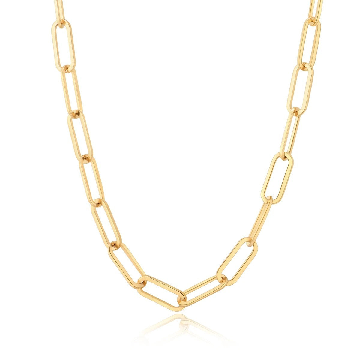 Lena – Paperclip-Halskette in 18K Gold