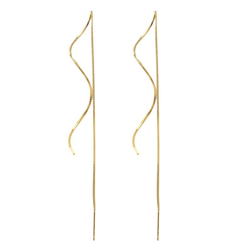 Adison – Spiralohrschmuck mit Fransen
