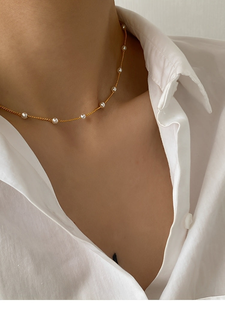 Noelia – Stilvolle Halskette mit kleiner Perle