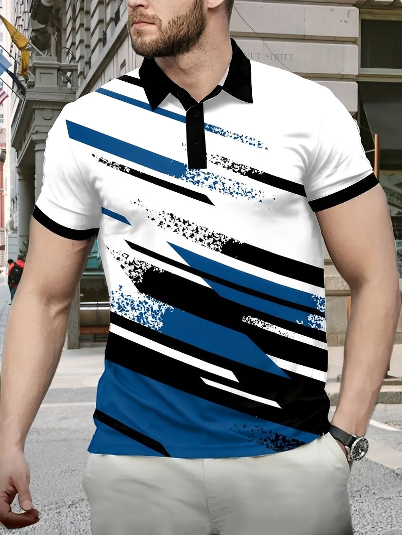 Aaron - Elegantes Polo mit Muster für Herren