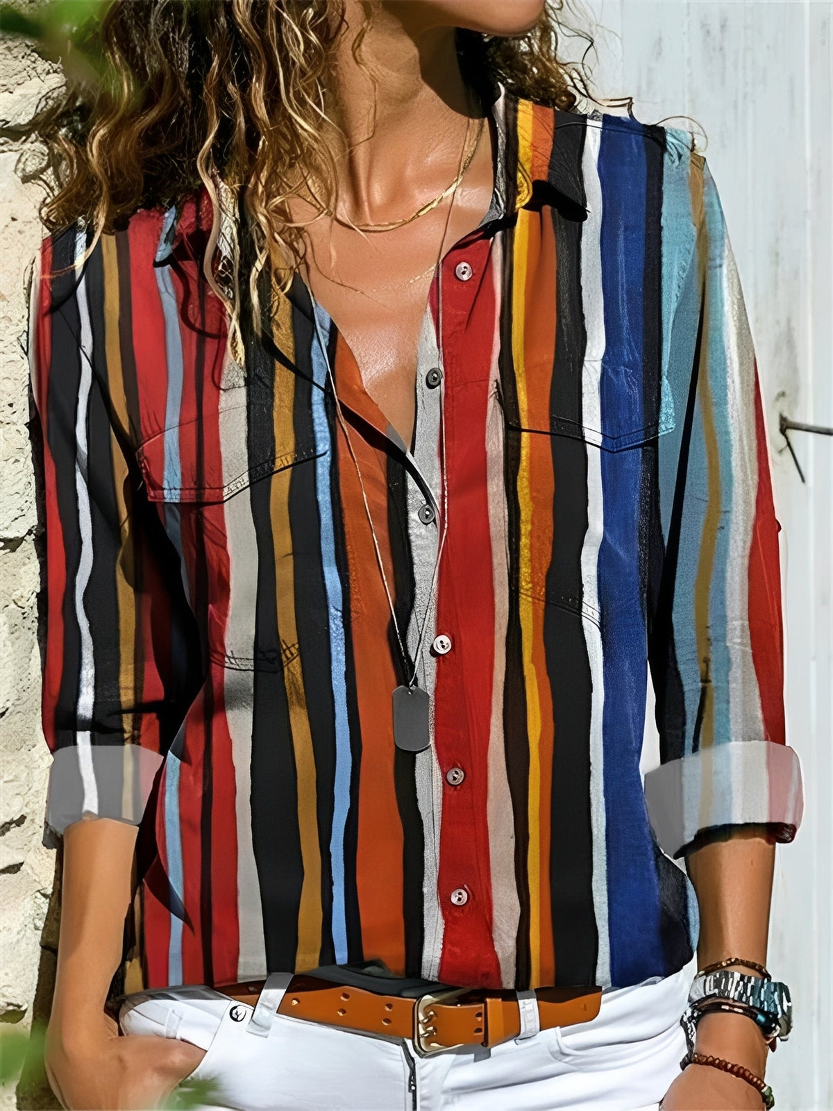 Kathleen - Bluse elegant mit verspieltem Schnitt für Frauen
