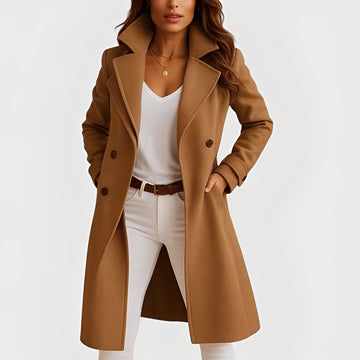 Camille - Elegant geschnittener Damenmantel mit einreihigem Stil