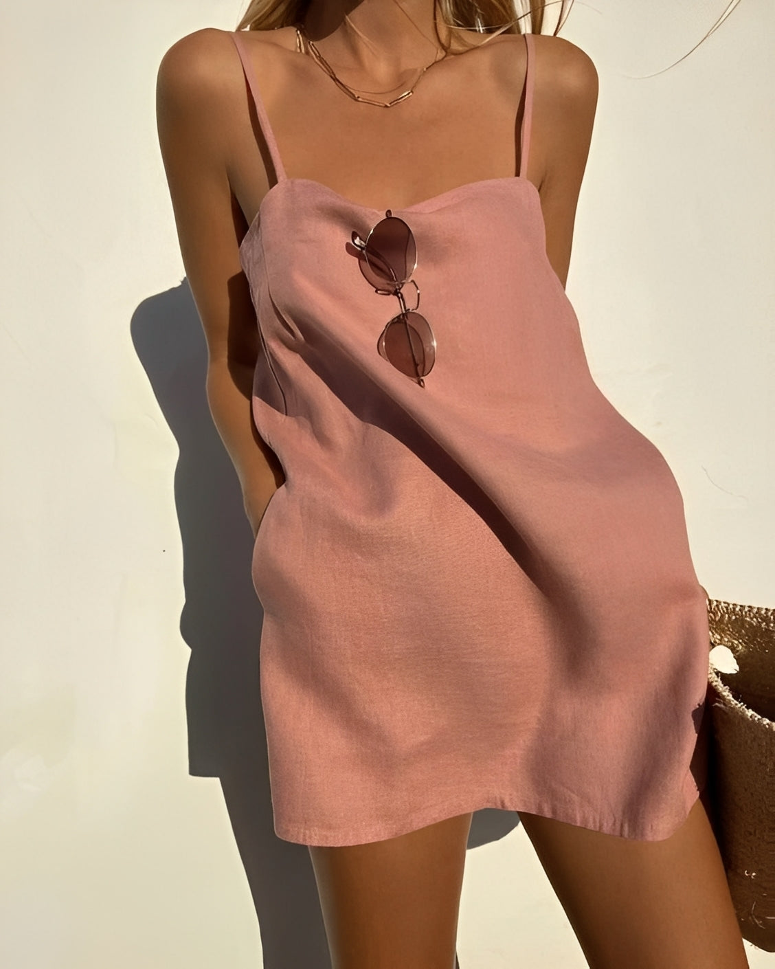 Margie - Lässiges, locker geschnittenes Slip-Kleid für Damen