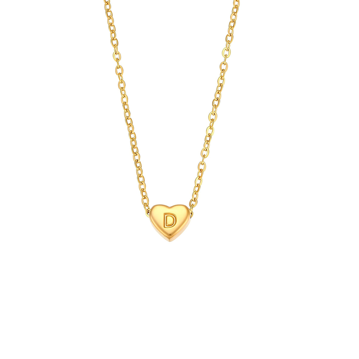 Amora – Kette mit Herzinitialen in goldener Ausführung