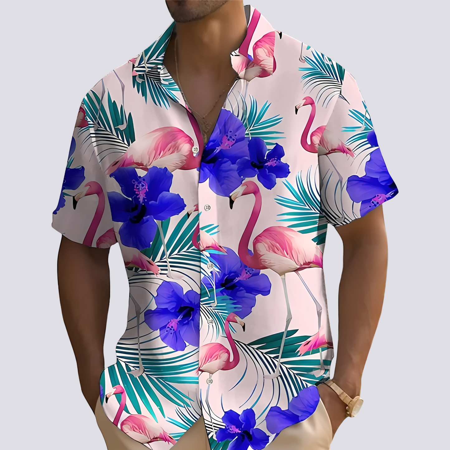 Philip - Chic Hemd mit hawaiianischem Muster für Männer