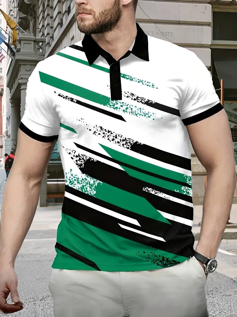 Aaron - Elegantes Polo mit Muster für Herren