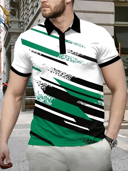 Aaron - Elegantes Polo mit Muster für Herren