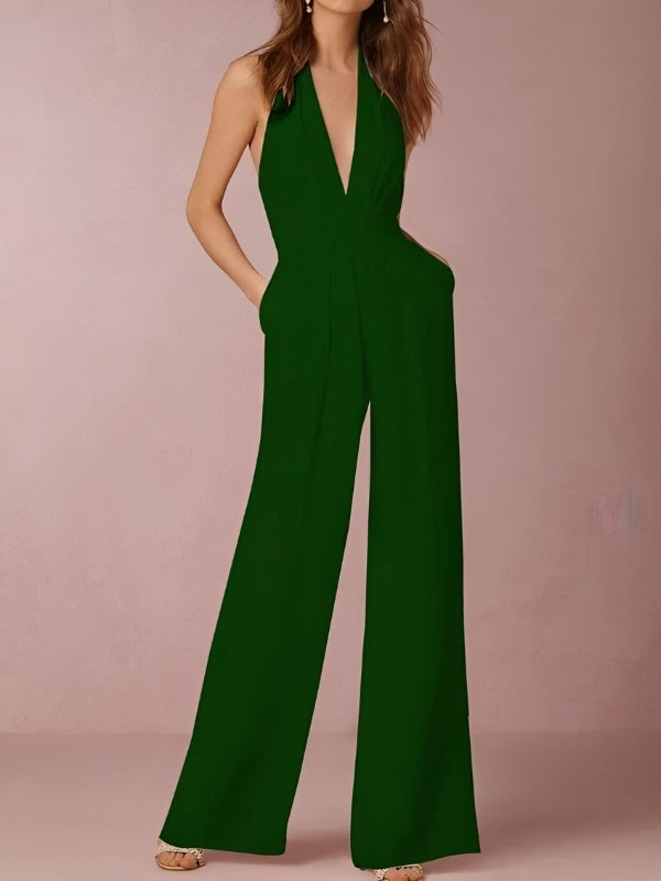 Katie - Eleganter Damenoverall mit weiten Beinen