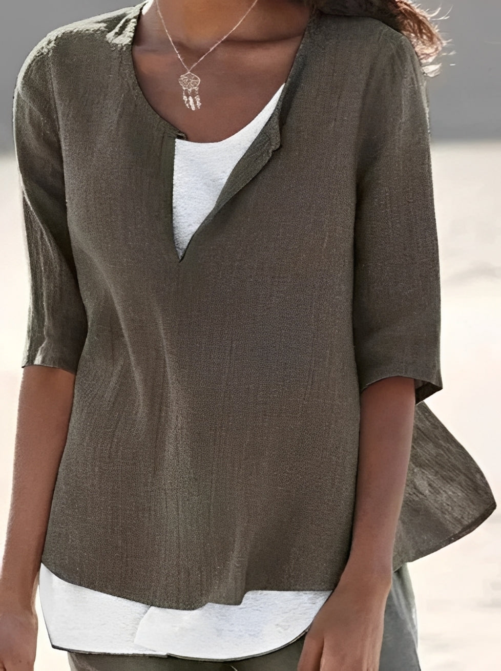 Shania - Bluse elegant mit Lageneffekt für Frauen